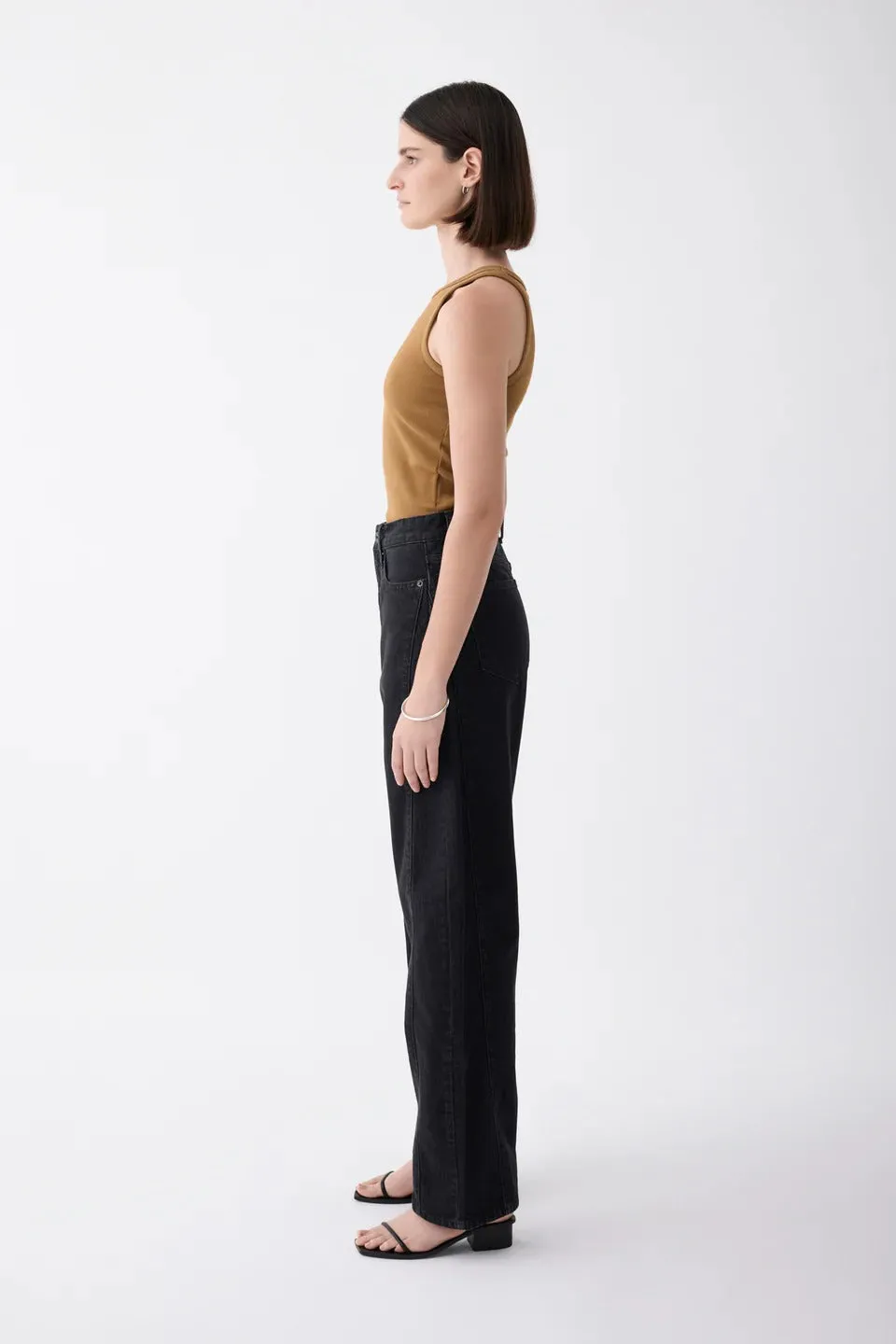 Outland Denim | Utah Mid Slouchy Jean - Black sold by Sisters & Co product image thumbnail 4