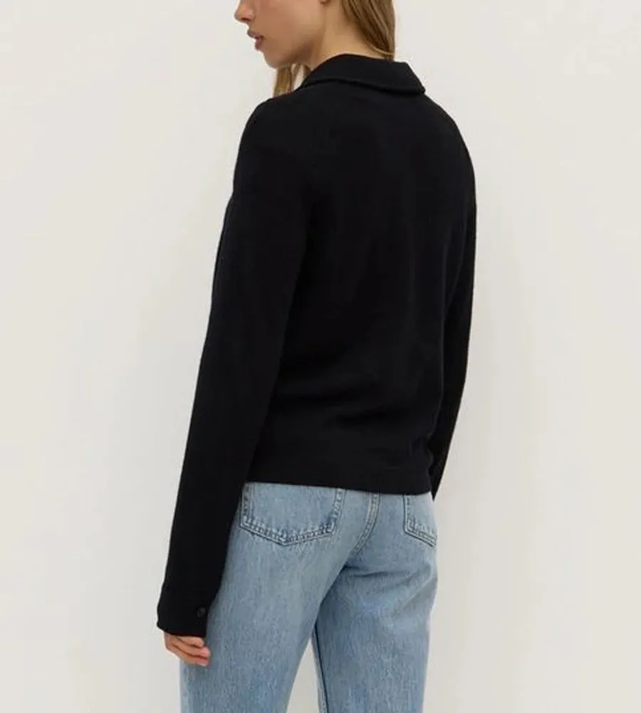 Assembly Label | Abigail Wool Cashmere Knit Shirt - Black sold by Sisters & Co product image thumbnail 2