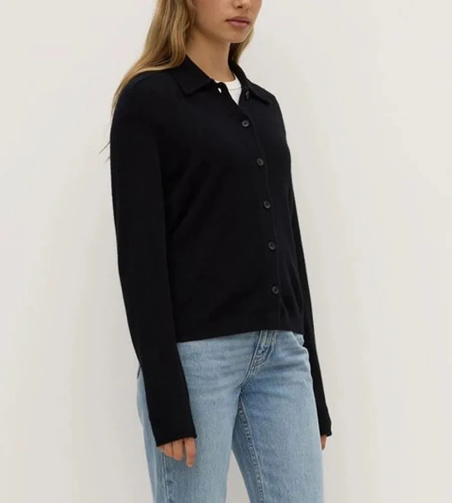 Assembly Label | Abigail Wool Cashmere Knit Shirt - Black sold by Sisters & Co product image thumbnail 3