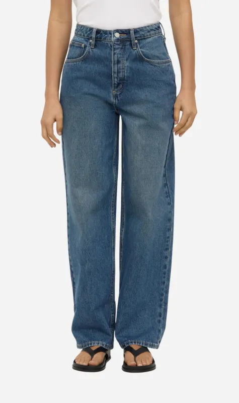 Assembly Label | Oversized High Rise Jean - Dark Indigo Fade sold by Sister & Co