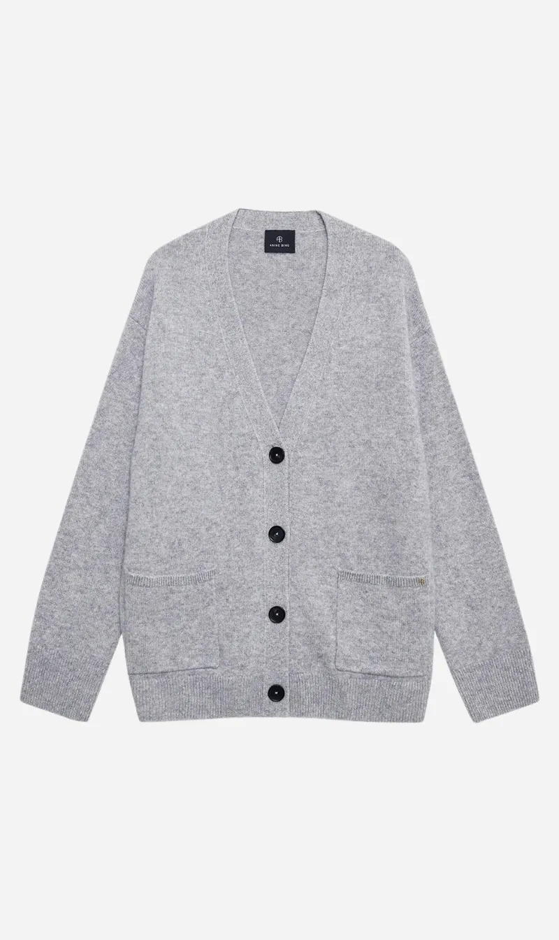 Anine Bing | Jackson Cardigan - Medium Heather Grey sold by Sister & Co