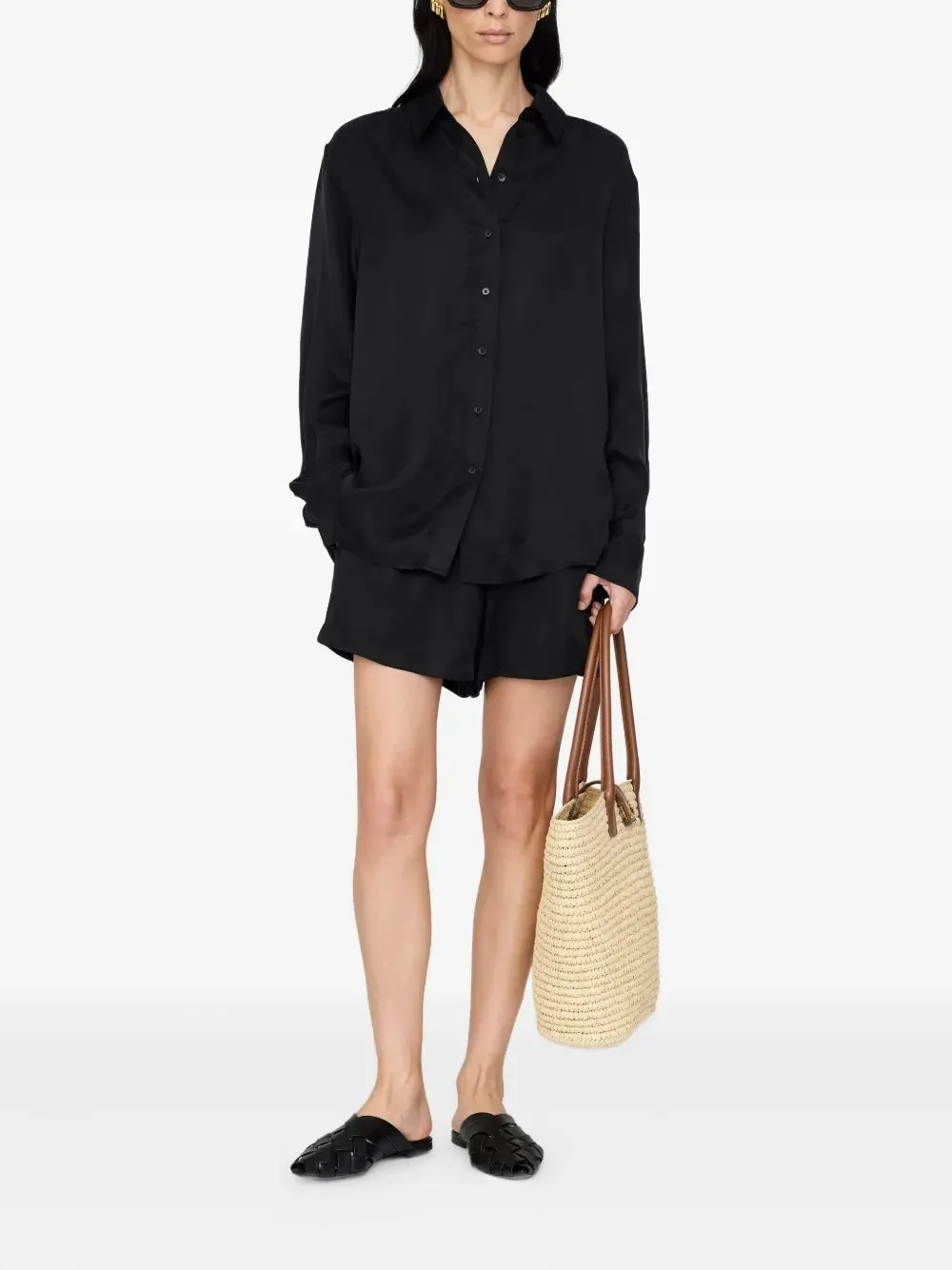 Anine Bing | Essie Shirt - Washed Black sold by Sisters & Co product image thumbnail 2