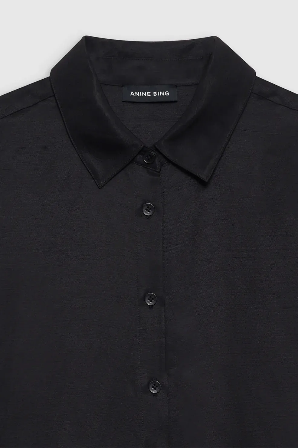 Anine Bing | Coco Shirt - Black sold by Sisters & Co product image thumbnail 3