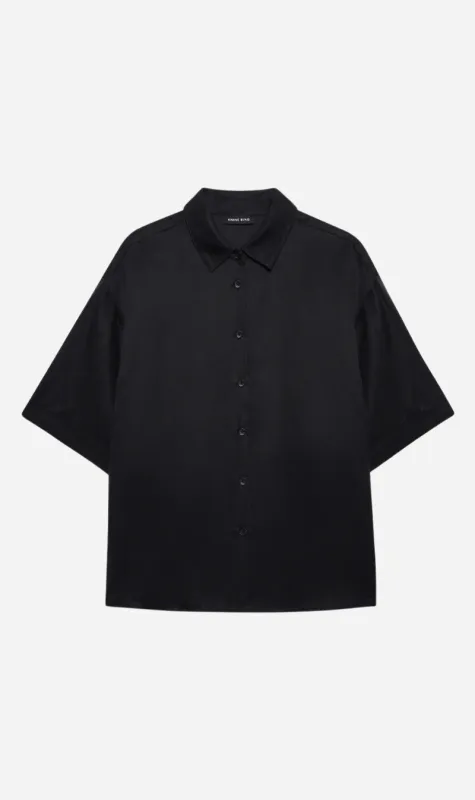 Anine Bing | Coco Shirt - Black sold by Sisters & Co