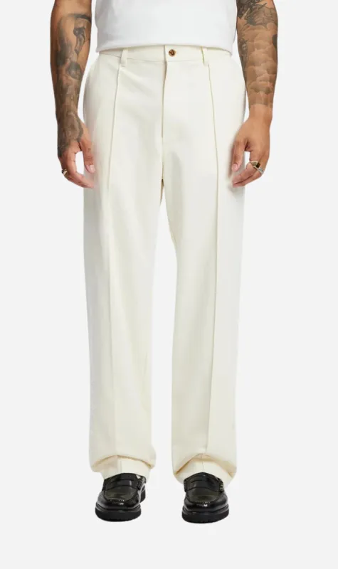 Malbon | Cannes Pleated Trousers - Ivory sold by Sister & Co