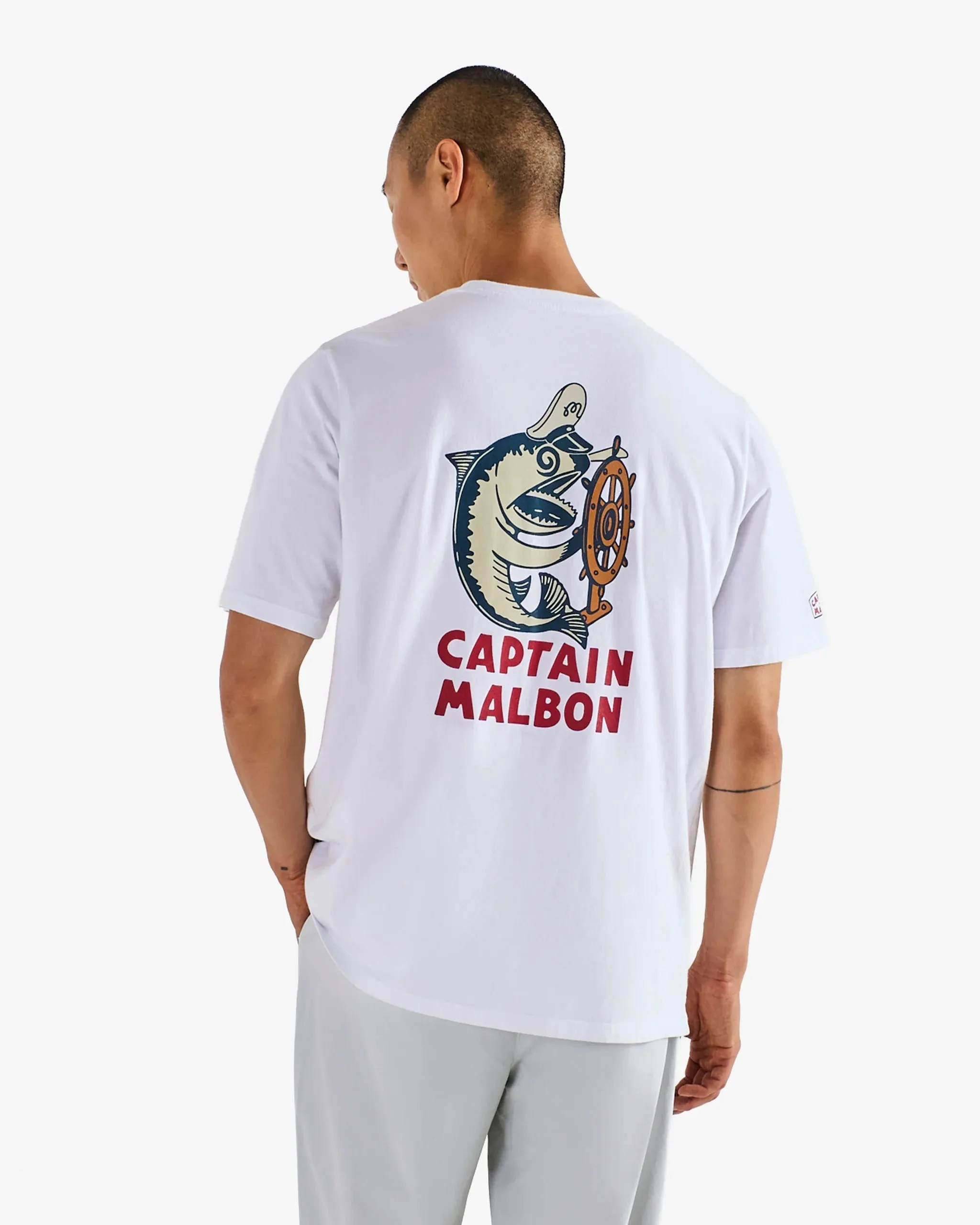 Malbon | Vista Captain Tee - White sold by Sisters & Co product image thumbnail 5