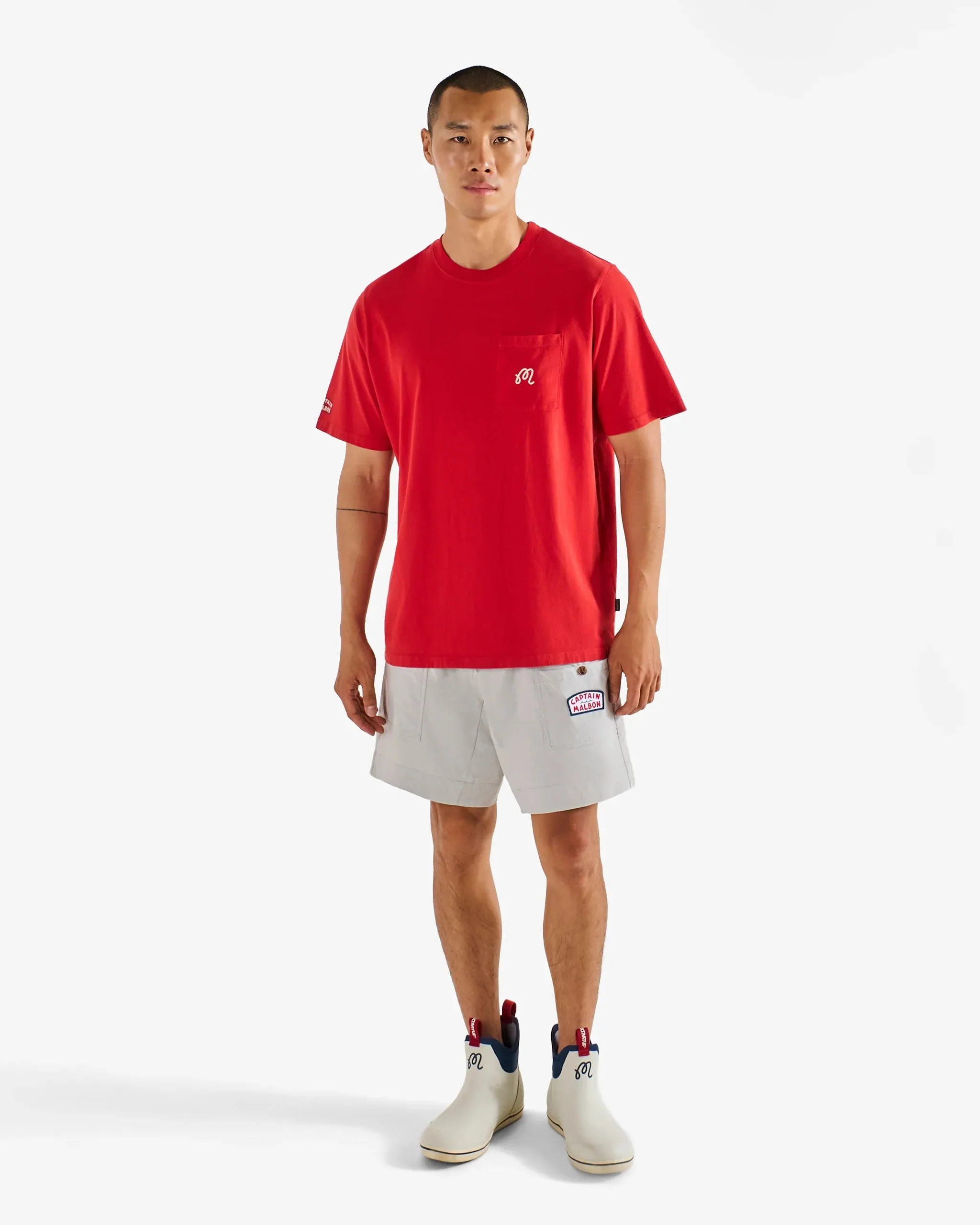 Malbon | Vista Captain Tee - Red sold by Sisters & Co product image thumbnail 2