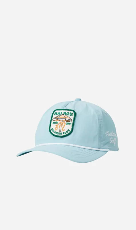 Malbon | Vacation Club Nylon Rope Hat - Light Blue sold by Sister & Co