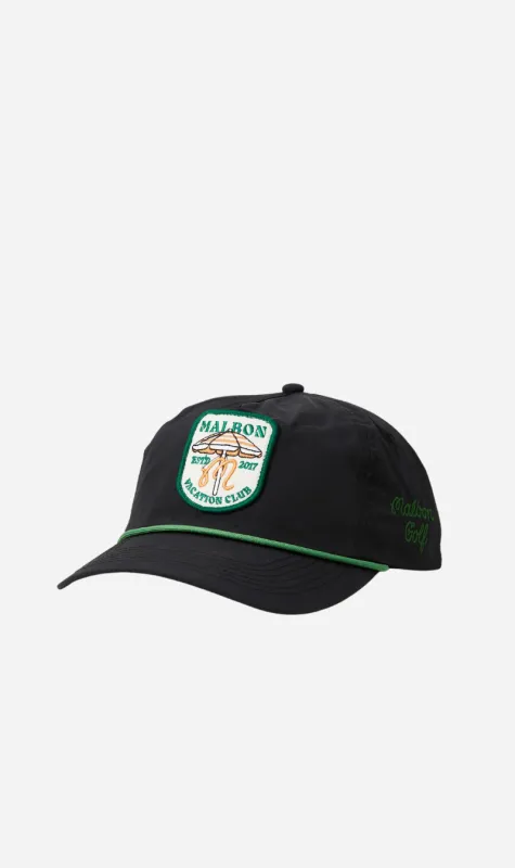 Malbon | Vacation Club Nylon Rope Hat - Black sold by Sister & Co