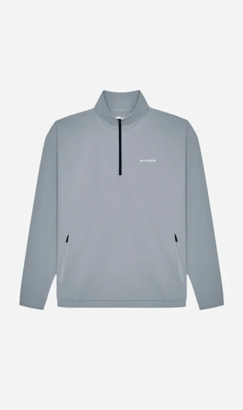 Malbon | Performance Quarter Zip Shell Pullover - Steel sold by Sister & Co
