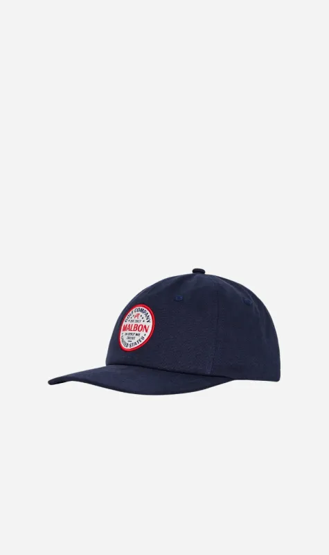 Malbon | In Golf We Trust Painters Hat - Navy sold by Sister & Co