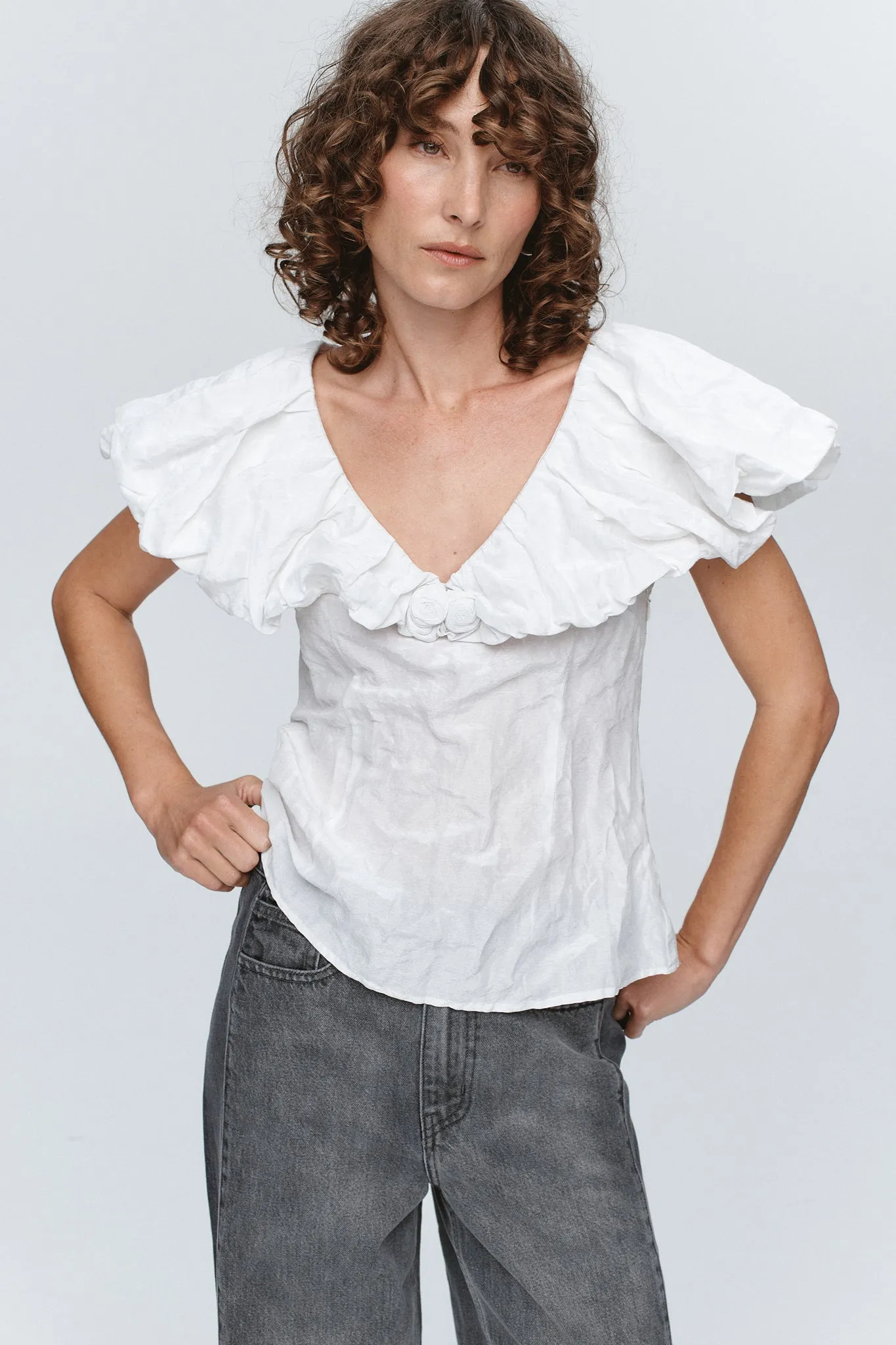 Marle | Andre Top - Ivory sold by Sisters & Co product image thumbnail 2