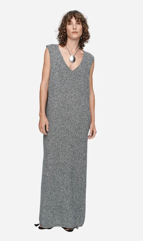 Marle | Iris Dress - Black/Ivory Melange sold by Sister & Co