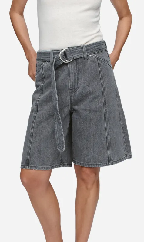 Marle | Belted Jean Short - Stone sold by Sister & Co