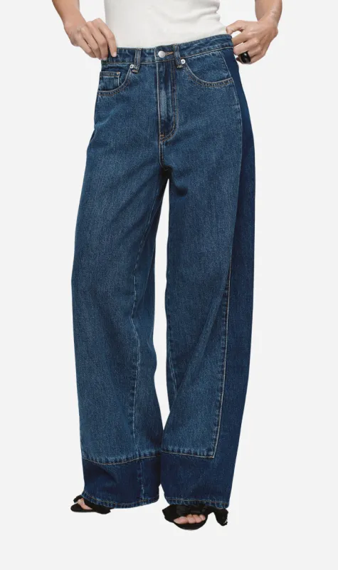 Marle | Border Jean - Washed Indigo sold by Sister & Co