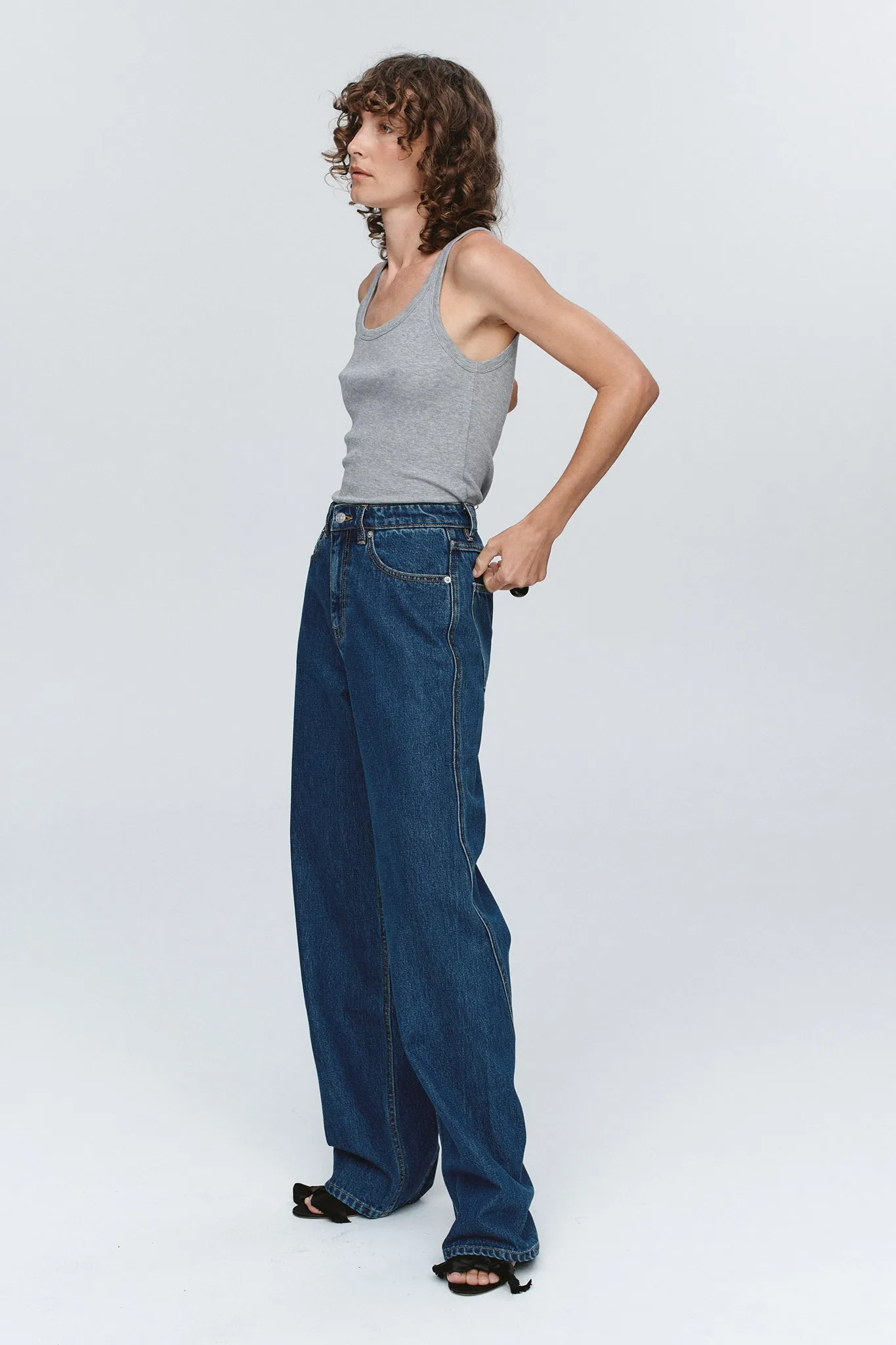 Marle | Relaxed Curve Jean - Washed Indigo sold by Sisters & Co product image thumbnail 5