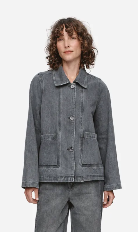 Marle | Cropped Pea Jacket - Stone sold by Sister & Co