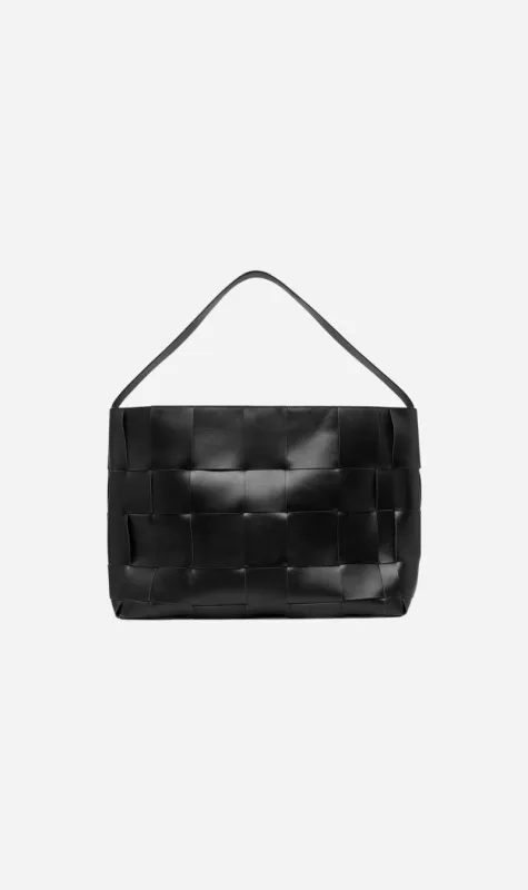 St Agni | Woven Mini Tote - Black sold by Sister & Co