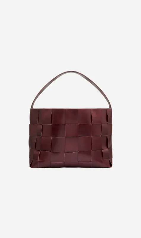 St Agni | Woven Mini Tote - Plum sold by Sister & Co