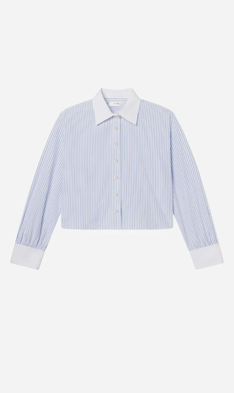 Frame Denim | The Charles Shirt - Oxford Blue Multi sold by Sisters & Co