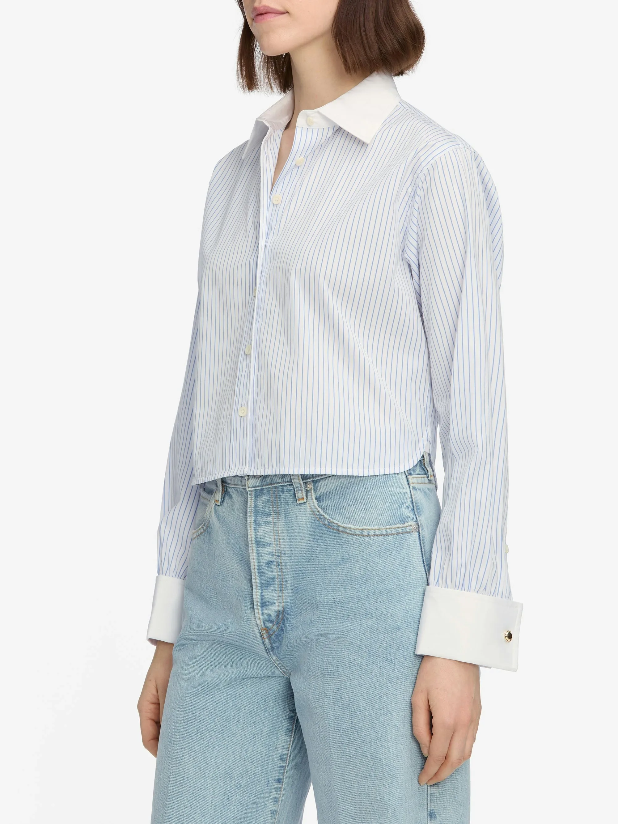 Frame Denim | The Charles Shirt - Oxford Blue Multi sold by Sisters & Co product image thumbnail 3