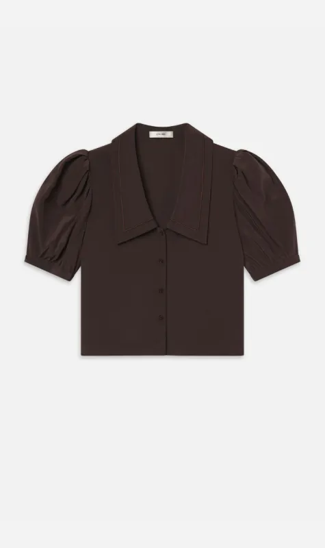 Frame Denim | The Sailor Blouse - Coffee sold by Sister & Co