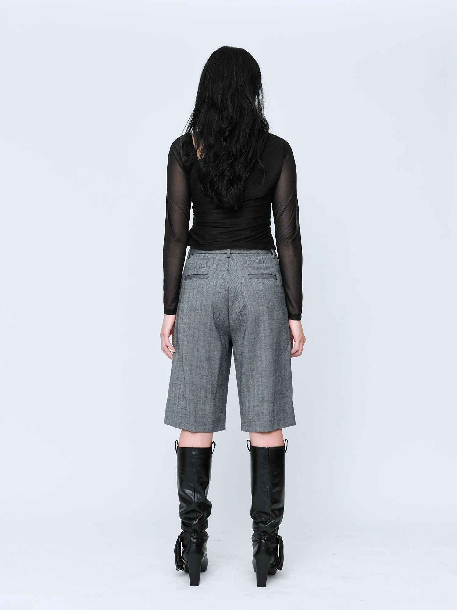 Wynn Hamlyn | Eva Long Sleeve Top - Black sold by Sisters & Co product image thumbnail 5