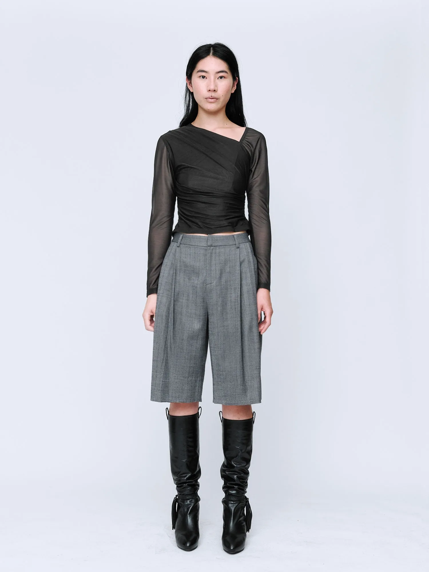 Wynn Hamlyn | Eva Long Sleeve Top - Black sold by Sisters & Co product image thumbnail 2
