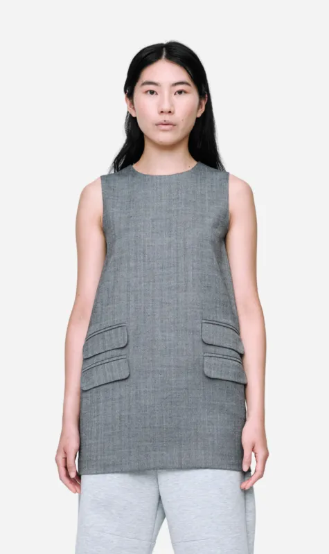 Wynn Hamlyn | Charlie Pocket Dress - Black/White sold by Sister & Co