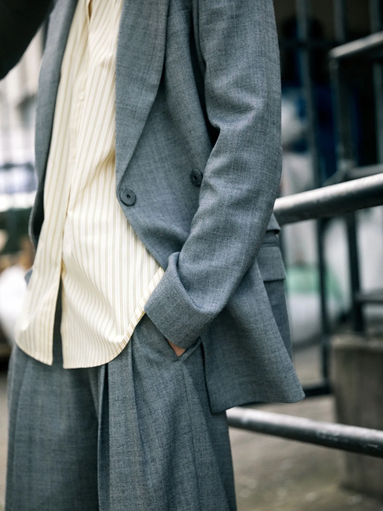 Wynn Hamlyn | Charlie Suiting Trouser - Black/White sold by Sister & Co product image thumbnail 3