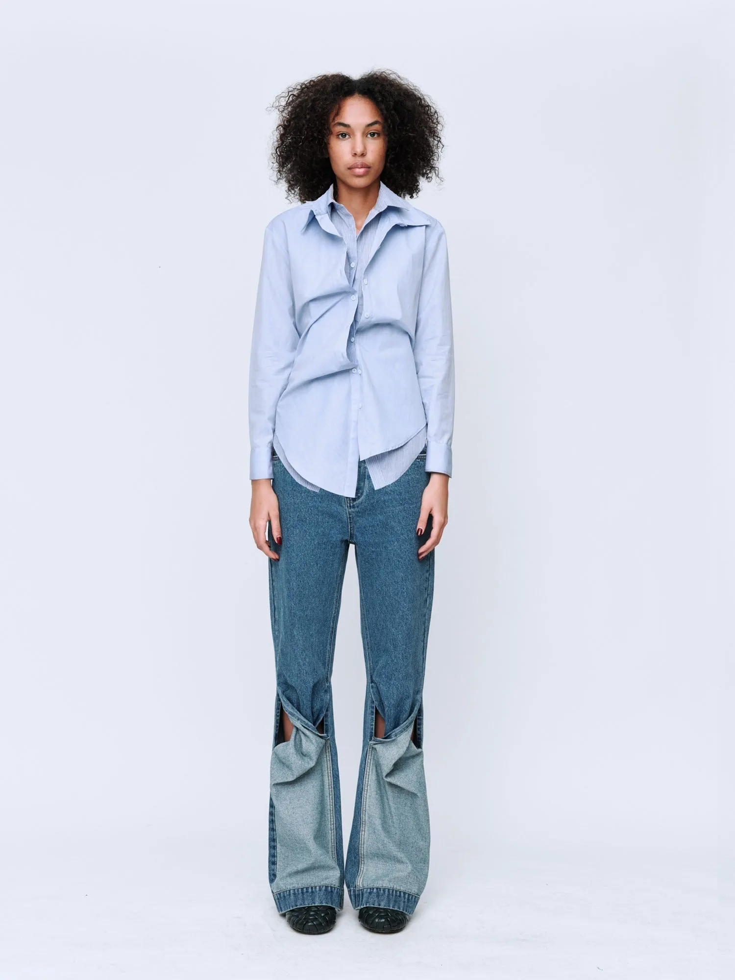 Wynn Hamlyn | Double Up Shirt - Light Blue sold by Sister & Co product image thumbnail 2