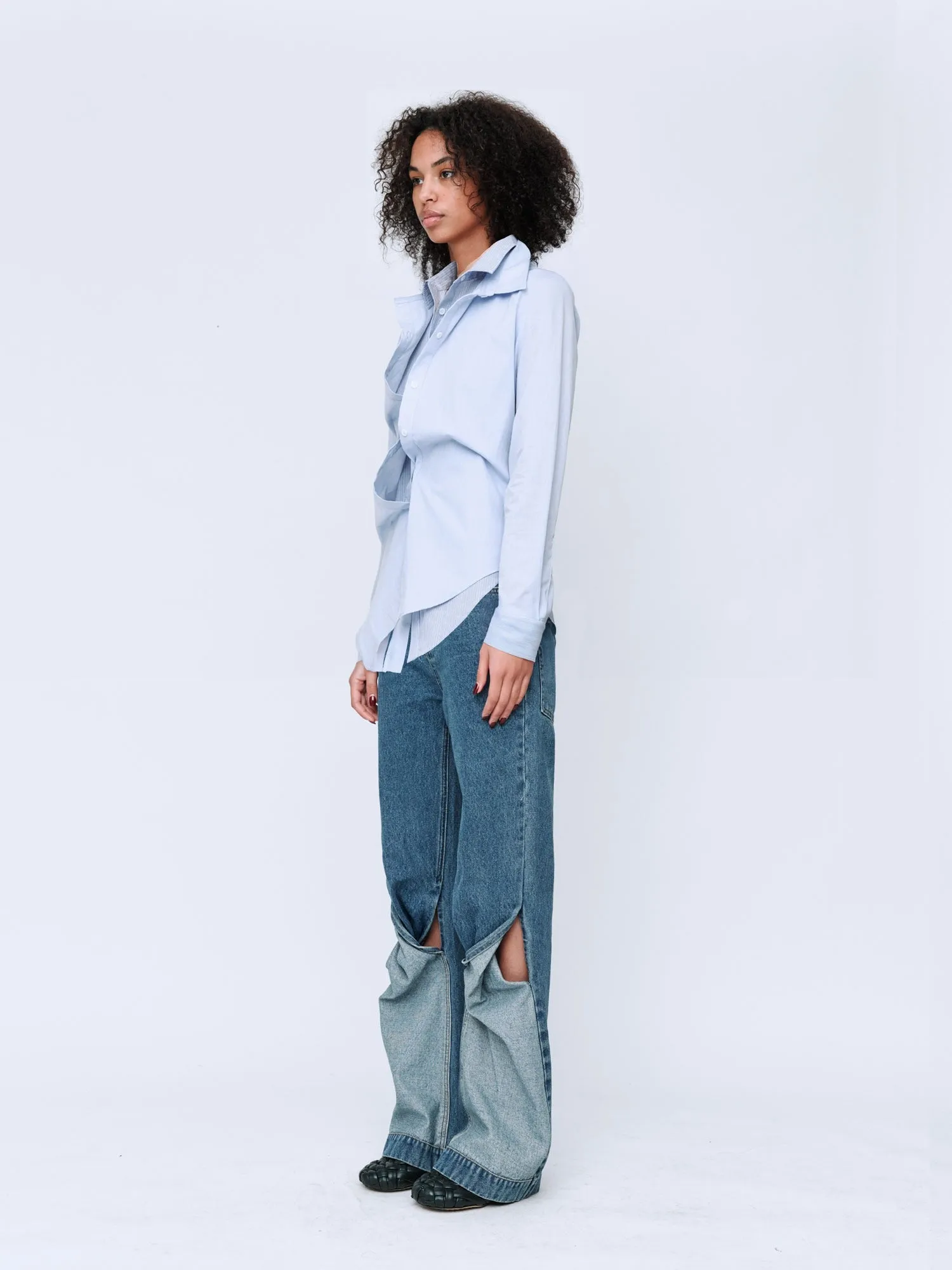 Wynn Hamlyn | Double Up Shirt - Light Blue sold by Sister & Co product image thumbnail 3