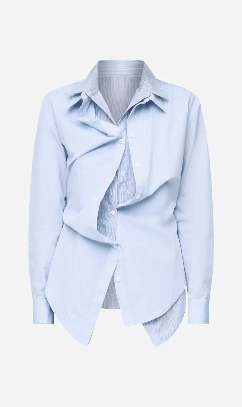Wynn Hamlyn | Double Up Shirt - Light Blue sold by Sister & Co