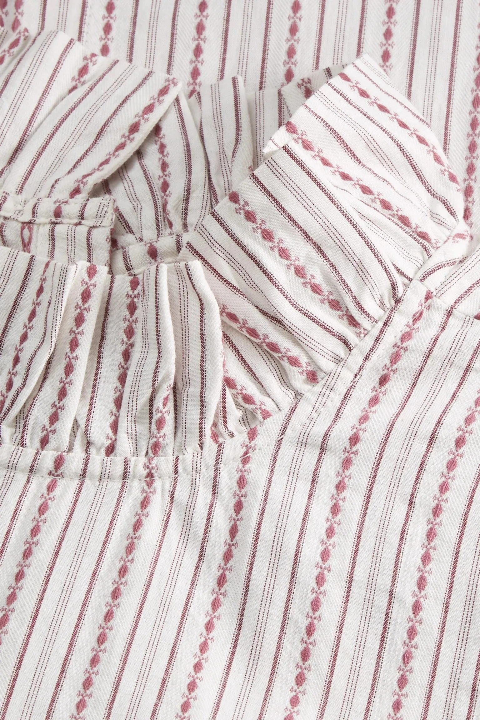 Skall Studio | Cornflower Blouse - Raspberry/Cream stripe sold by Sisters & Co product image thumbnail 5