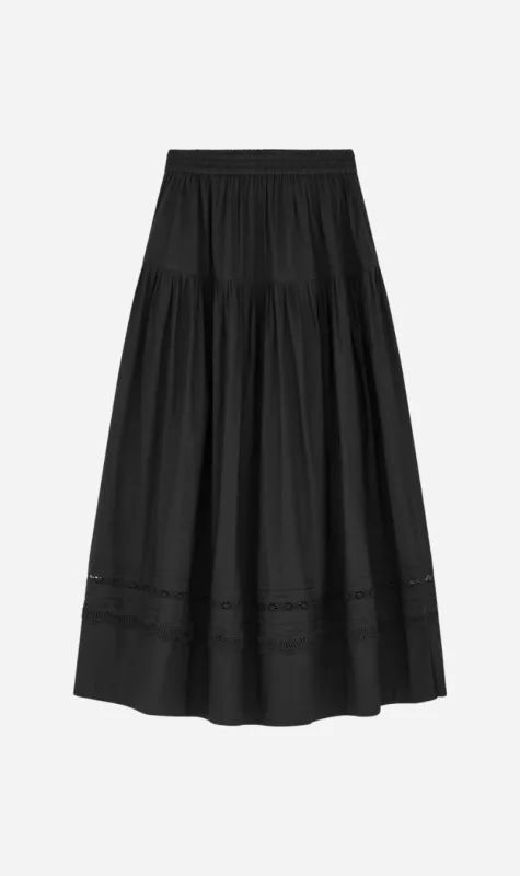 Skall Studio | Leaf Skirt - Black sold by Sister & Co