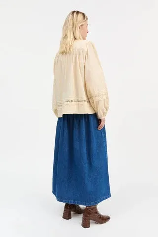 Skall Studio | Leaf Blouse - Antique Beige sold by Sisters & Co product image thumbnail 5