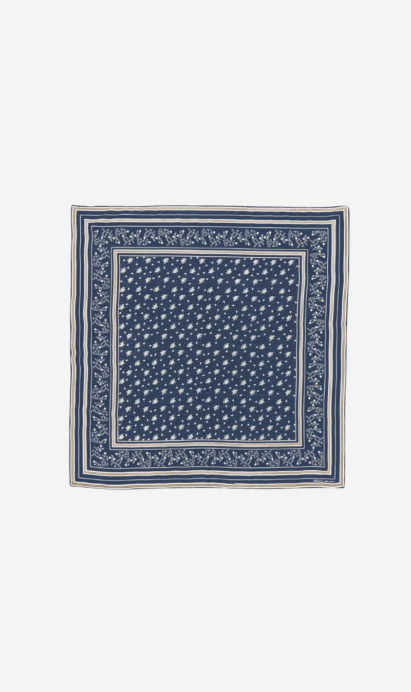 Skall Studio | Skall Classic Scarf 90x90 - Dark Navy sold by Sister & Co