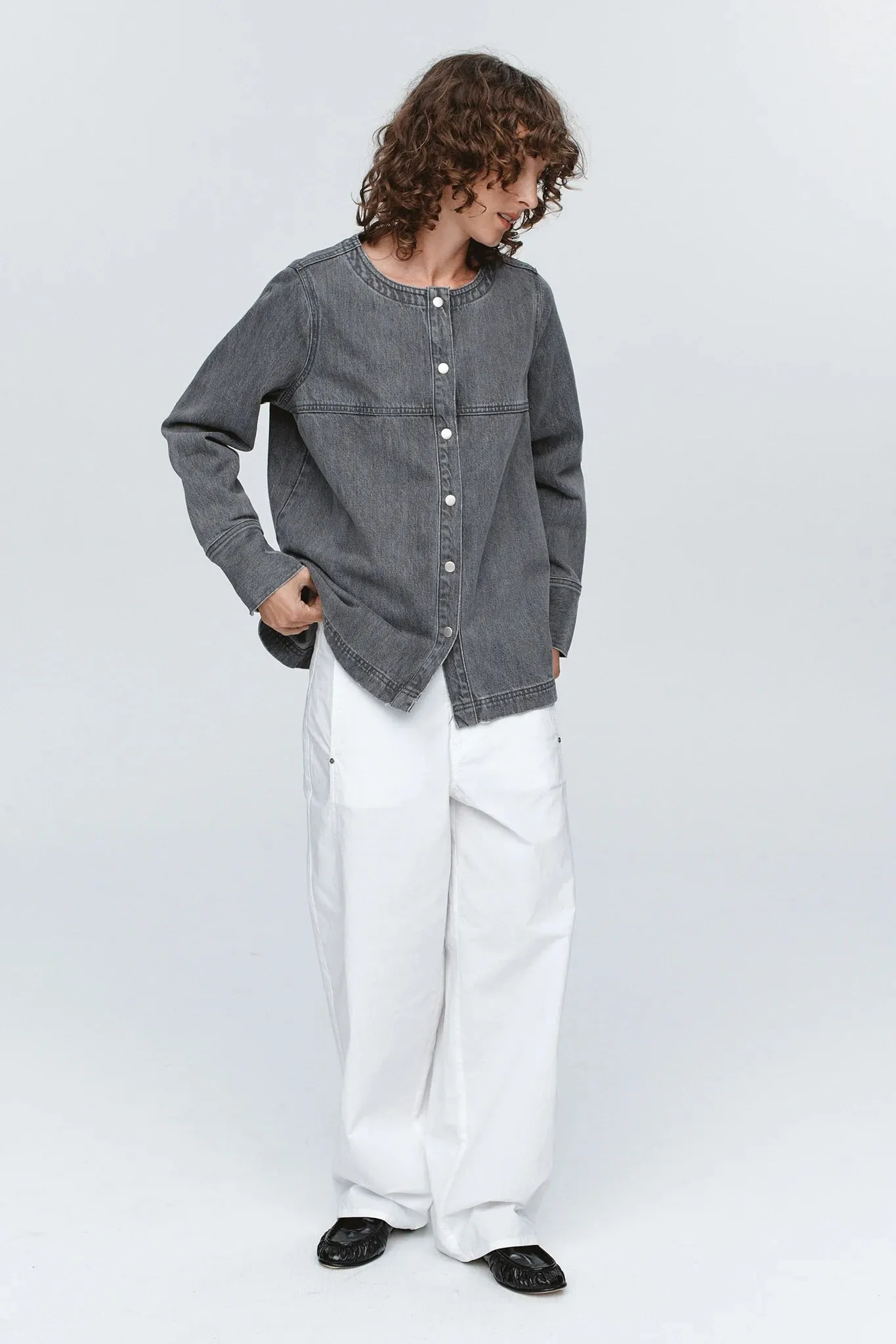 Marle | Seam Shirt - Stone sold by Sisters & Co product image thumbnail 3