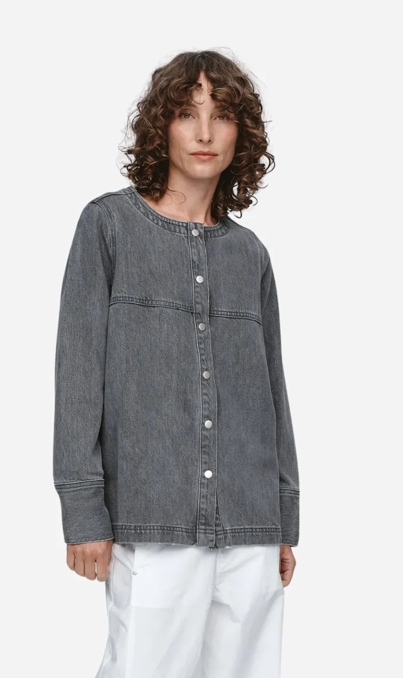 Marle | Seam Shirt - Stone sold by Sisters & Co