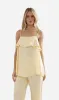 Caitlin Crisp | Rio Top - Yellow Linen sold by Sister & Co
