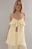 Caitlin Crisp | Rio Top - Yellow Linen sold by Sister & Co
