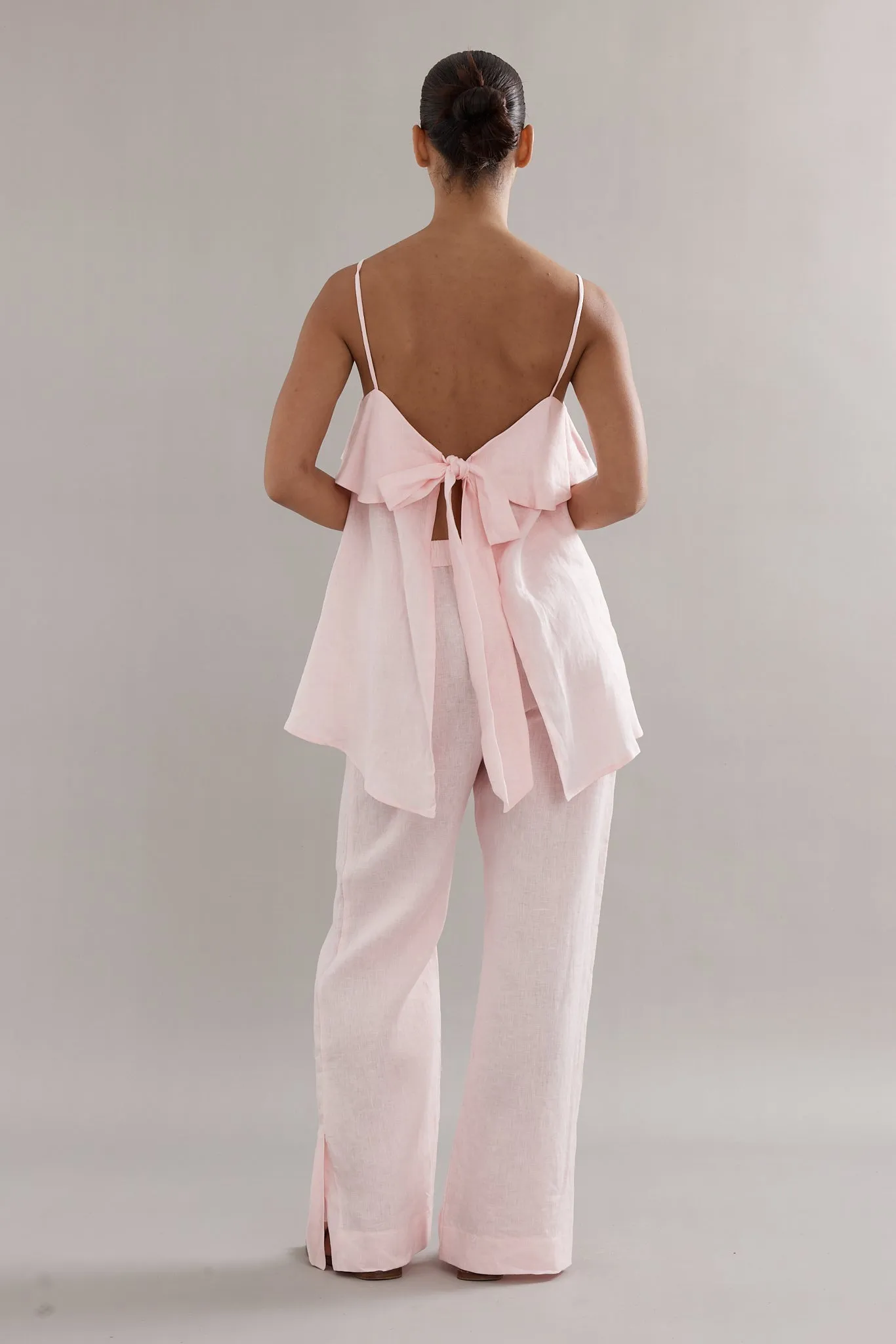 Caitlin Crisp | Rio Top - Pink Linen sold by Sisters & Co product image thumbnail 5