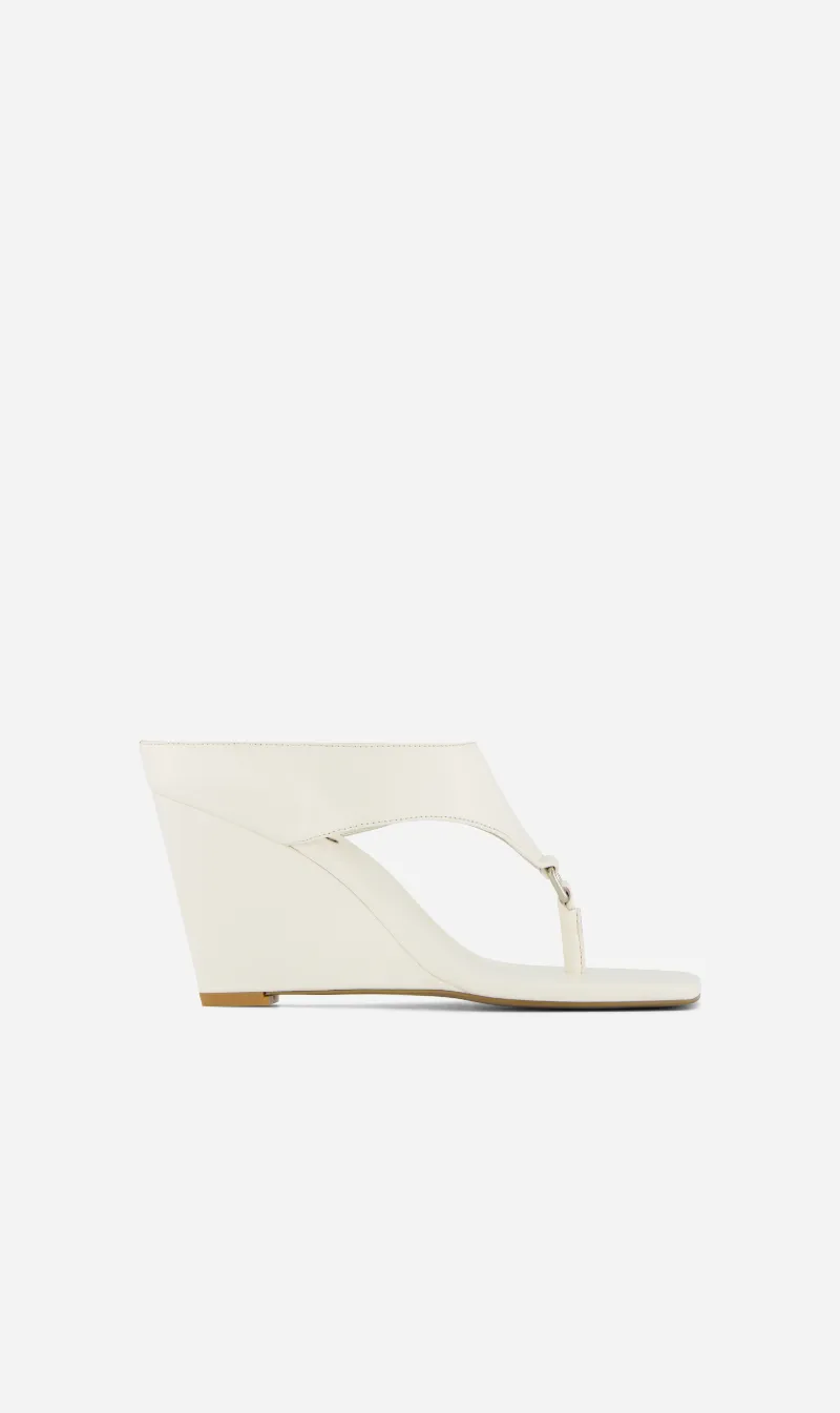 Rebe | Yvie Wedge Heel - Ivory sold by Sisters & Co