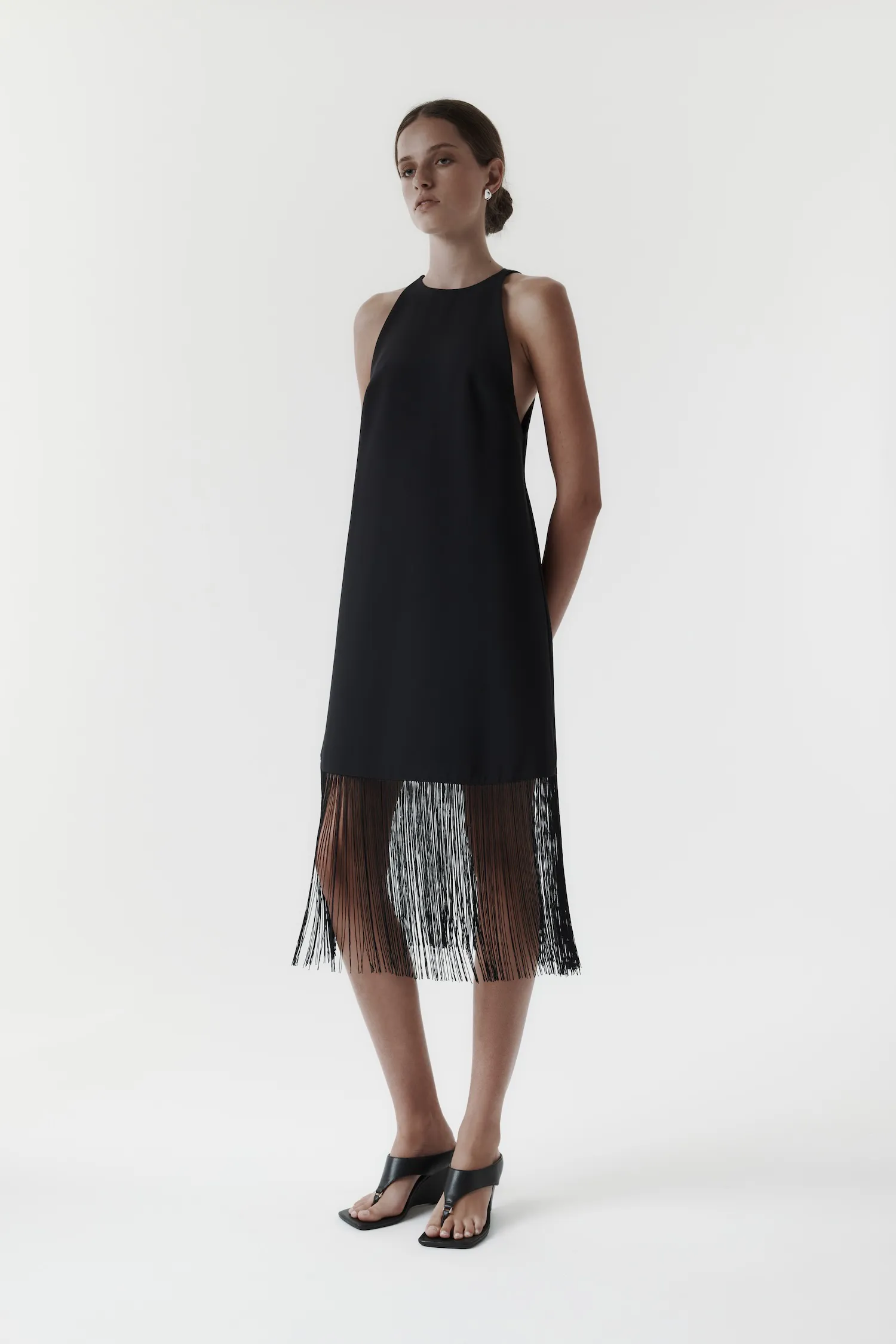 Rebe | Fringe Dress - Black sold by Sisters & Co product image thumbnail 2