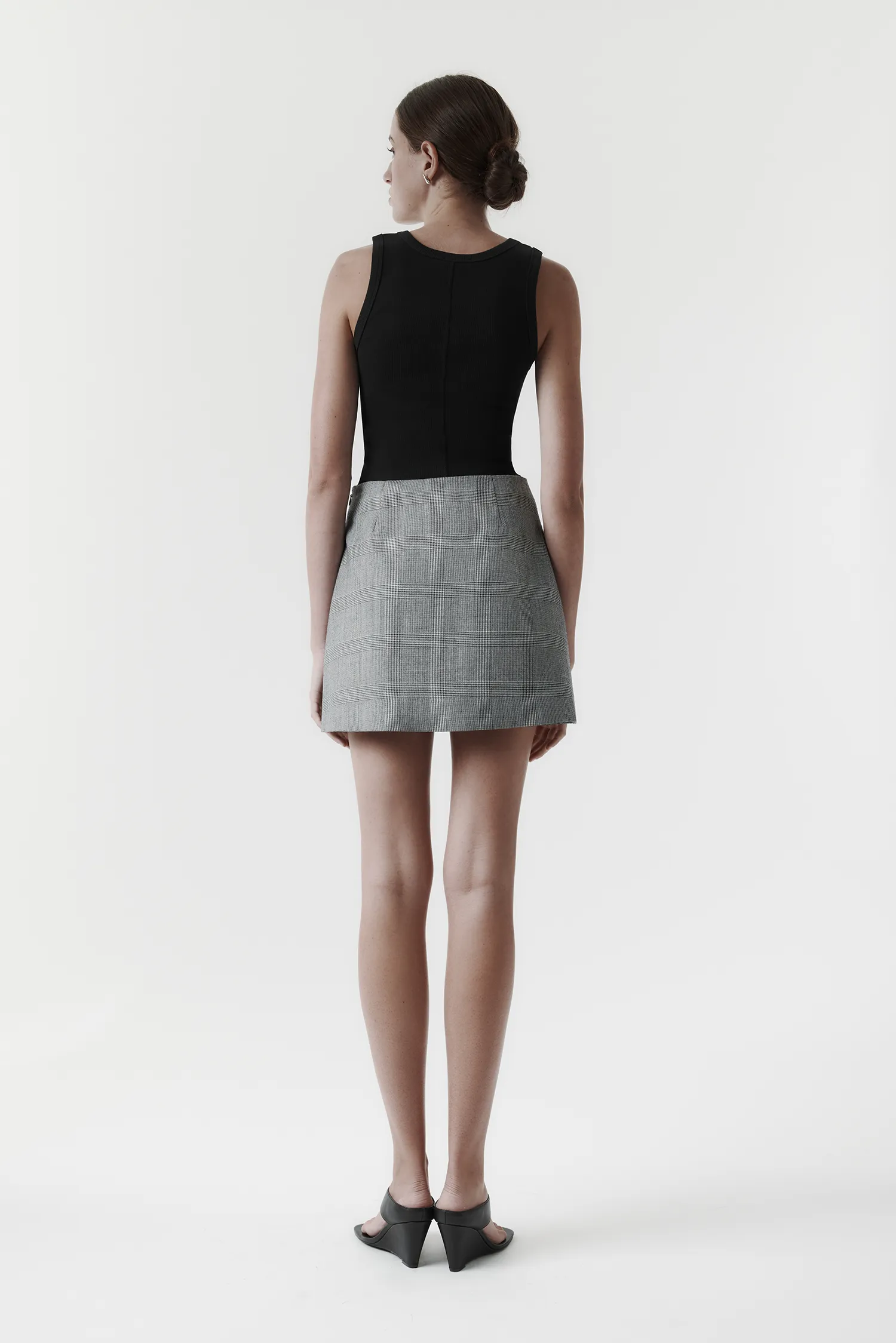 Rebe | Camille Mini Skirt - Houndstooth sold by Sisters & Co product image thumbnail 3