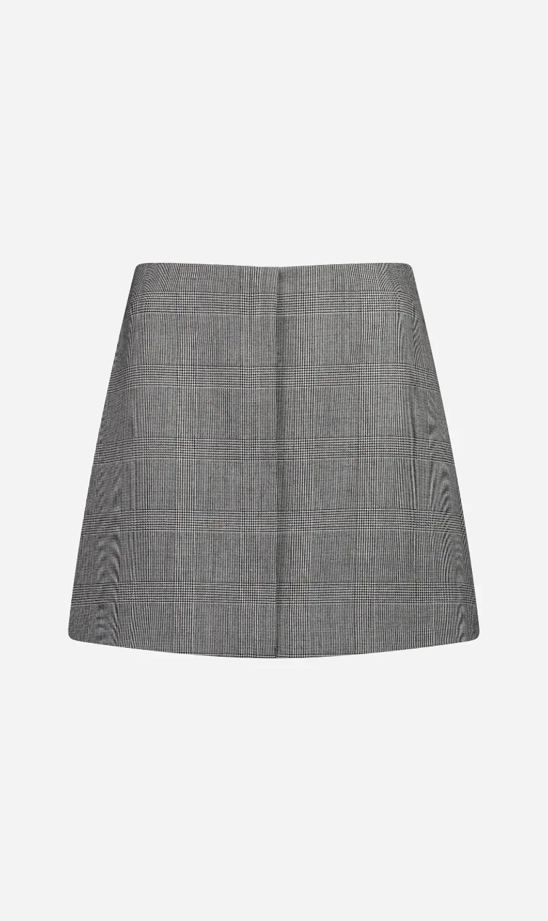 Rebe | Camille Mini Skirt - Houndstooth sold by Sisters & Co