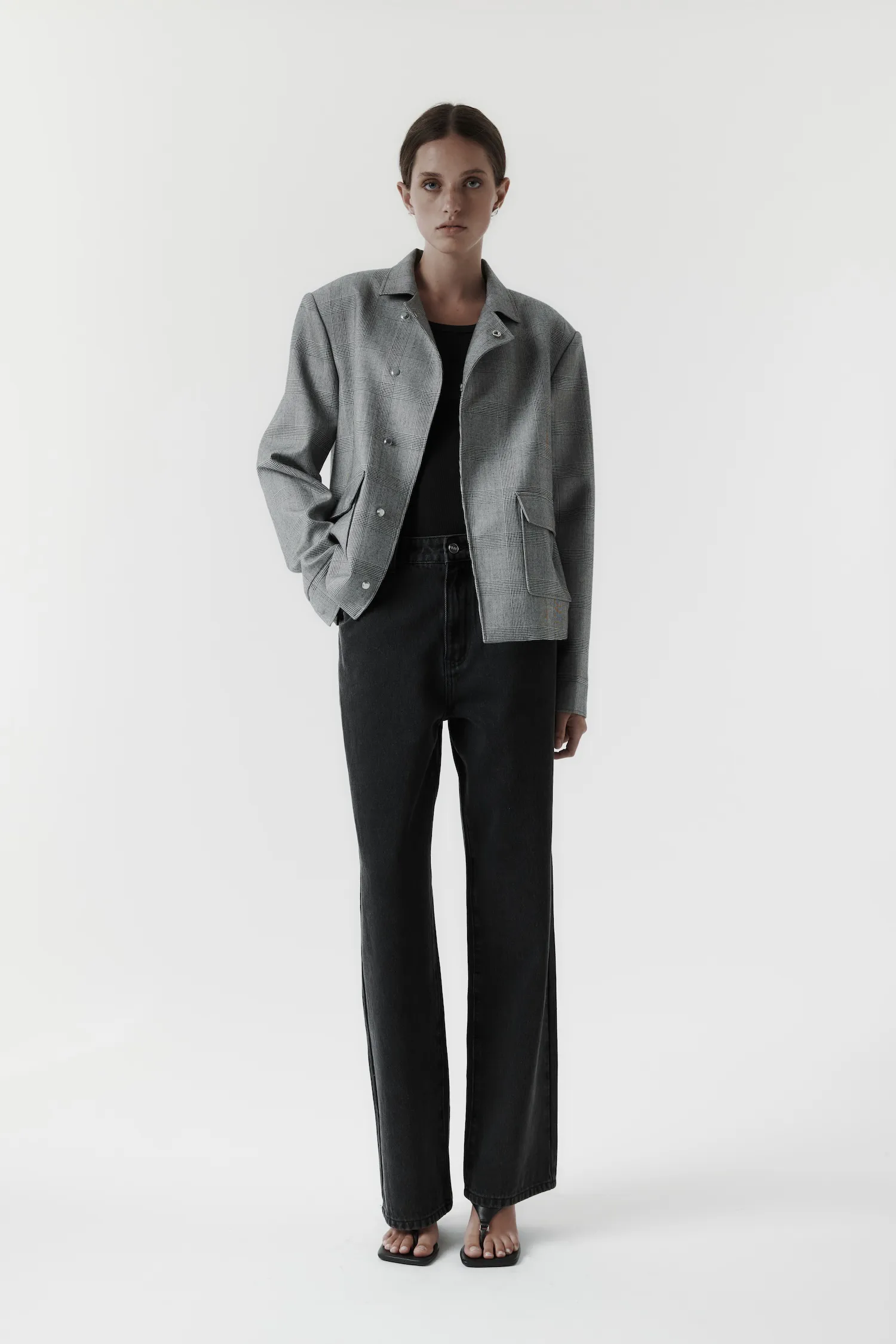 Rebe | Bianca Jacket - Houndstooth sold by Sisters & Co product image thumbnail 3