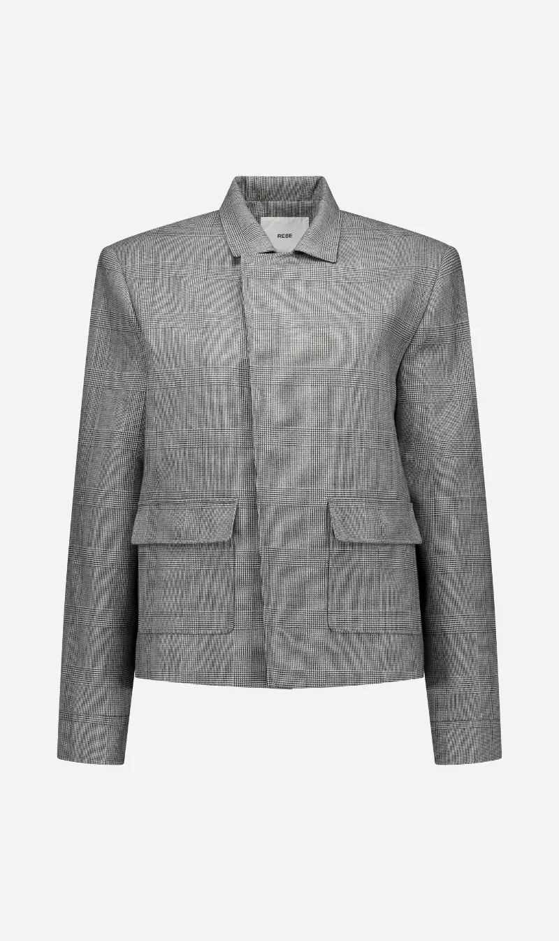Rebe | Bianca Jacket - Houndstooth sold by Sisters & Co