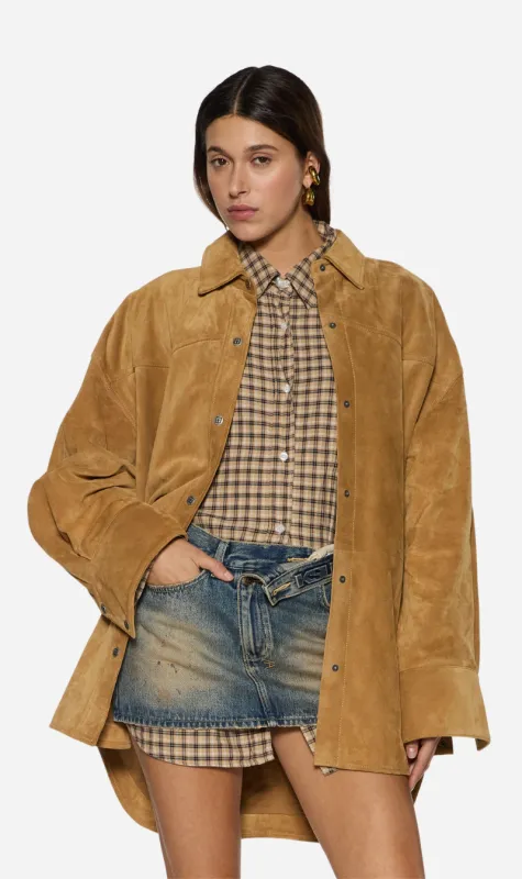 Ksubi | Astra Rider LS Shirt - Tan sold by Sister & Co