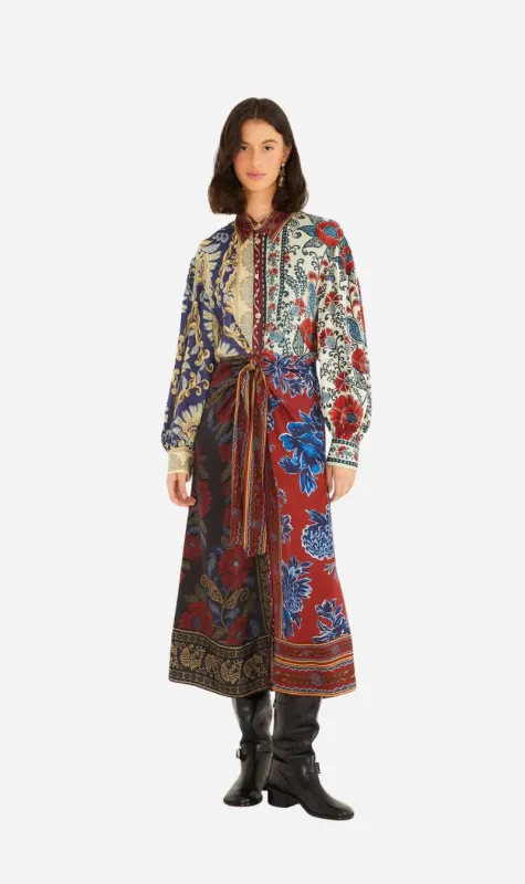 Farm Rio | Midi Dress - Navy Winter Mix sold by Sister & Co